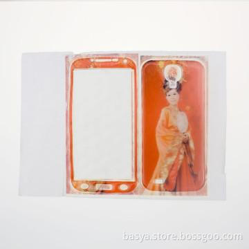 Heat transfer Dye phone case with adhesive injection for S4(9500)